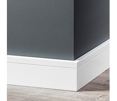 MDF Plint Tijdloos Gelakt RAL 9010 Vochtwerend MDF Plint Tijdloos Gelakt RAL 9010 Vochtwerend