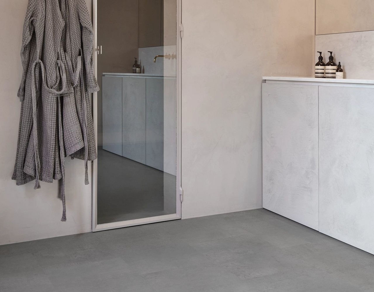 COREtec COREtec Essentials Tile Polished Concrete LVT 1695 Rigid Core Click PVC COREtec COREtec Essentials Tile Polished Concrete LVT 1695 Rigid Core Click PVC