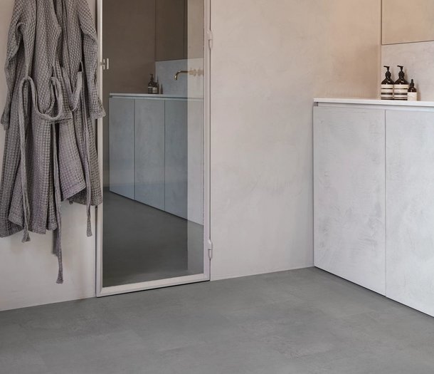 COREtec COREtec Essentials Tile Polished Concrete LVT 1695 Rigid Core Click PVC COREtec COREtec Essentials Tile Polished Concrete LVT 1695 Rigid Core Click PVC