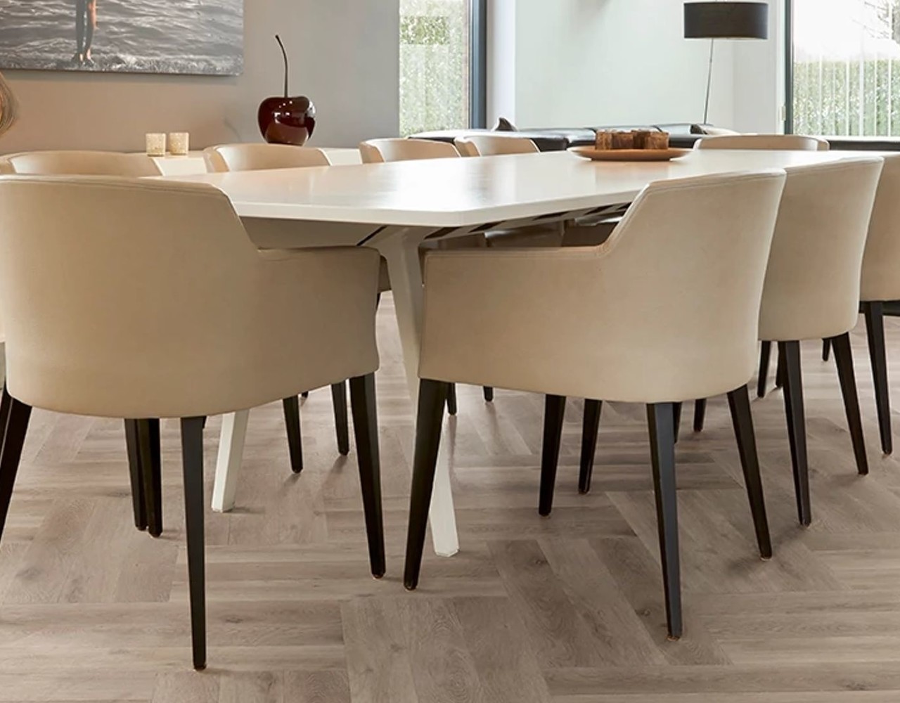 COREtec COREtec Naturals Herringbone Meadow VG807 Rigid Core Click PVC COREtec COREtec Naturals Herringbone Meadow VG807 Rigid Core Click PVC