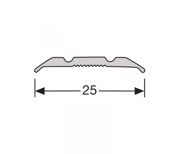 Dilatatieprofiel Zelfklevend 25 mm. RVS Dilatatieprofiel Zelfklevend 25 mm. RVS