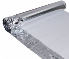 Pro Alufoam Ondervloer met overlap en plakstrip - 15 m2 Pro Alufoam Ondervloer met overlap en plakstrip - 15 m2