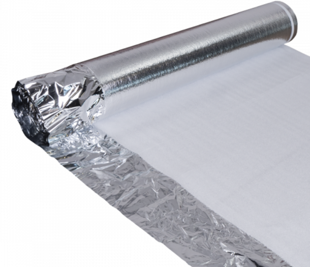 Pro Alufoam Ondervloer met overlap en plakstrip - 15 m2