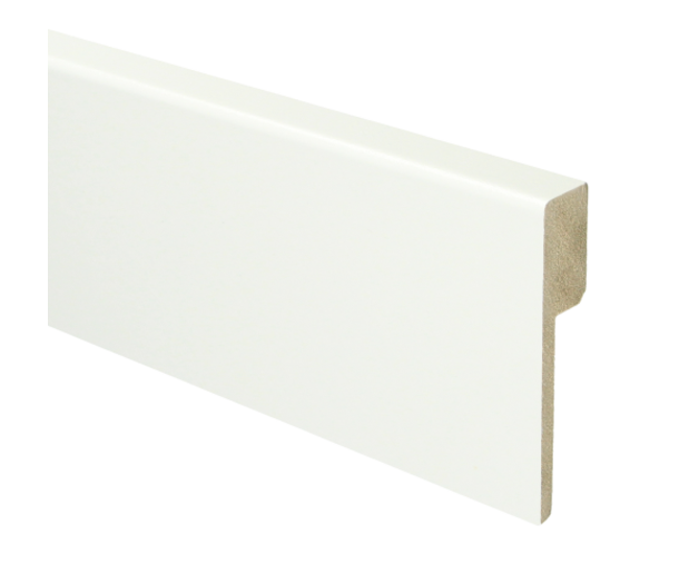 MDF Overzetplint Modern 90x18 Gelakt RAL9016 Vochtwerend MDF Overzetplint Modern 90x18 Gelakt RAL9016 Vochtwerend