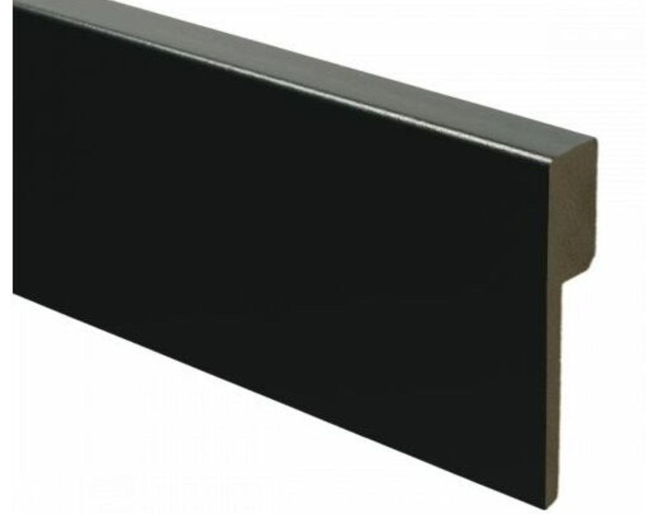 MDF Overzetplint Modern 90x18 Gelakt RAL9005 Vochtwerend