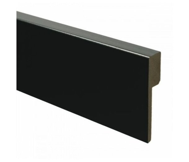 MDF Overzetplint Modern 90x18 Gelakt RAL9005 Vochtwerend