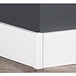 Hoek/eindstuk t.b.v. MDF Plint RAL 9010 70x12 Vochtwerend Hoek/eindstuk t.b.v. MDF Plint RAL 9010 70x12 Vochtwerend