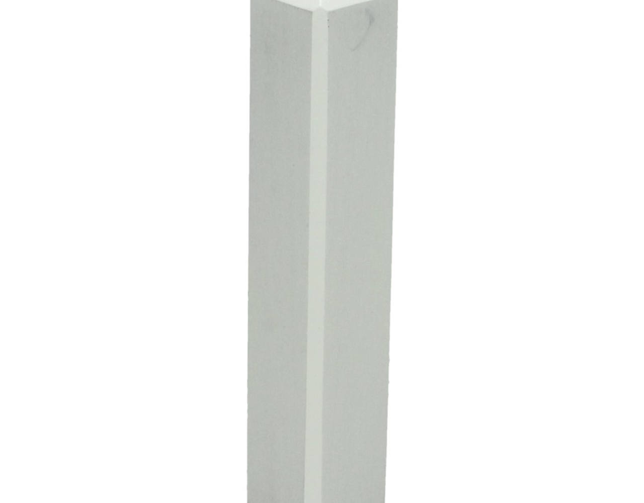 Hoek/eindstuk t.b.v. MDF Plint RAL 9010 90x18 Vochtwerend