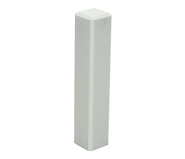 Hoek/eindstuk t.b.v. MDF Plint RAL 9010 90x18 Vochtwerend