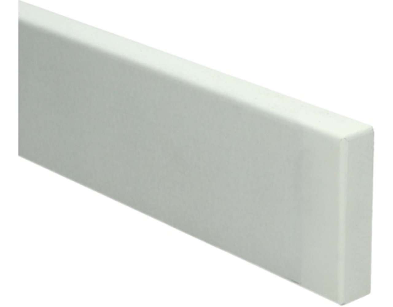 Plintneut MDF Modern Vochtwerend 500x75x18mm. Wit Gelakt RAL9010