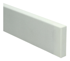 Plintneut MDF Modern Vochtwerend 500x75x18mm. Wit Gelakt RAL9010