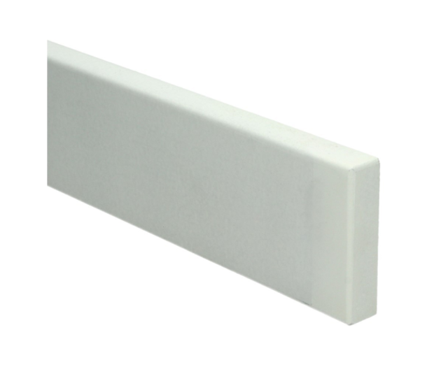 Plintneut MDF Modern Vochtwerend 500x75x18mm. Wit Gelakt RAL9010