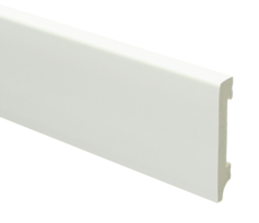 Watervaste Kunststof Plint Recht Wit