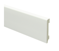 Watervaste Kunststof Plint Recht Wit