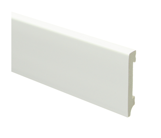 Watervaste Kunststof Plint Recht Wit