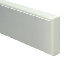 Plintneut MDF Retro Vochtwerend 500x100x30 mm. Wit Gelakt RAL9010 Plintneut MDF Retro Vochtwerend 500x100x30 mm. Wit Gelakt RAL9010