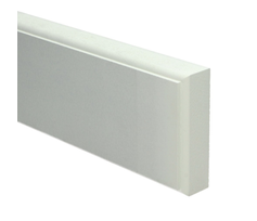 Plintneut MDF Retro Vochtwerend 500x100x30 mm. Wit Gelakt RAL9010