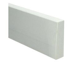 Plintneut MDF Traditioneel Vochtwerend 500x105x28/22 mm. Wit Gelakt RAL9010 Plintneut MDF Traditioneel Vochtwerend 500x105x28/22 mm. Wit Gelakt RAL9010