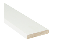 Meranti Hardhout Deurlijst Recht Wit Gegrond