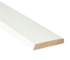 Meranti Hardhout Deurlijst Schuin Wit Gegrond