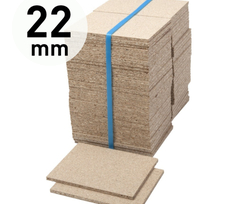 Spaanplaat Broodjes 22 mm. (geschuurd) 20x15 cm.