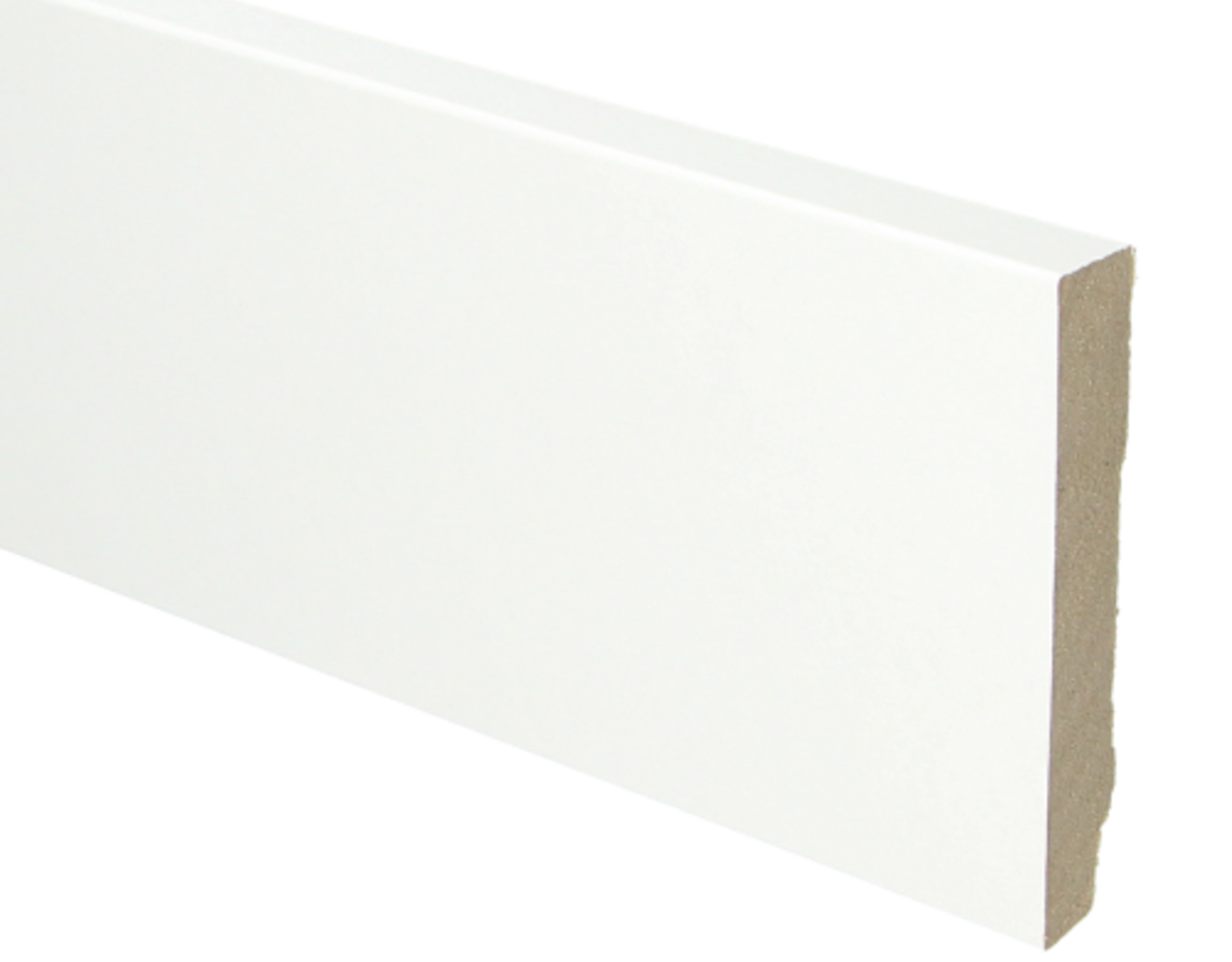 MDF Plint Modern Recht Wit Folie Vochtwerend MDF Plint Modern Recht Wit Folie Vochtwerend