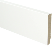 MDF Plint Modern Recht Wit Folie Vochtwerend