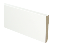 MDF Plint Modern Recht Wit Folie Vochtwerend