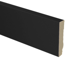 MDF Plint Modern Recht Zwart Folie Vochtwerend MDF Plint Modern Recht Zwart Folie Vochtwerend