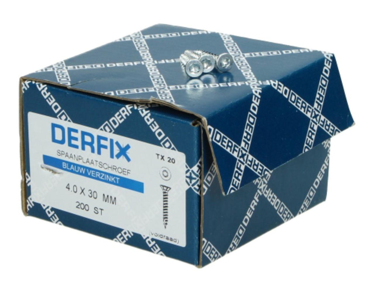Spaanplaatschroef 4,0 x 40 mm Torx - 200 st. voldraad verzinkt Spaanplaatschroef 4,0 x 40 mm Torx - 200 st. voldraad verzinkt