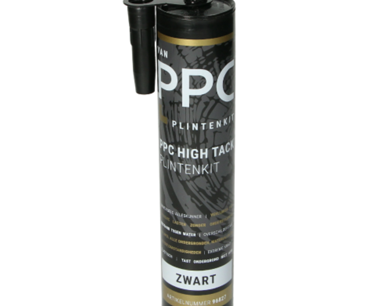 PPC High Tack Plintenkit Zwart 290 ml. PPC High Tack Plintenkit Zwart 290 ml.