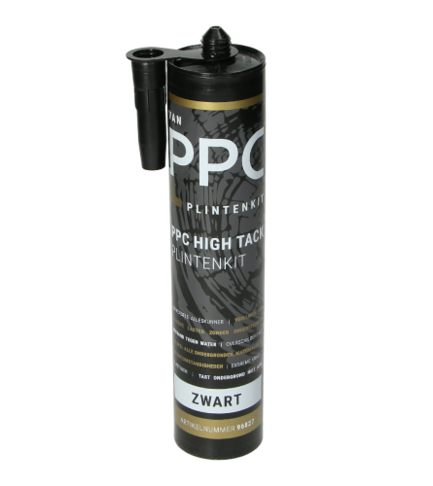 PPC High Tack Plintenkit  Zwart 290 ml.