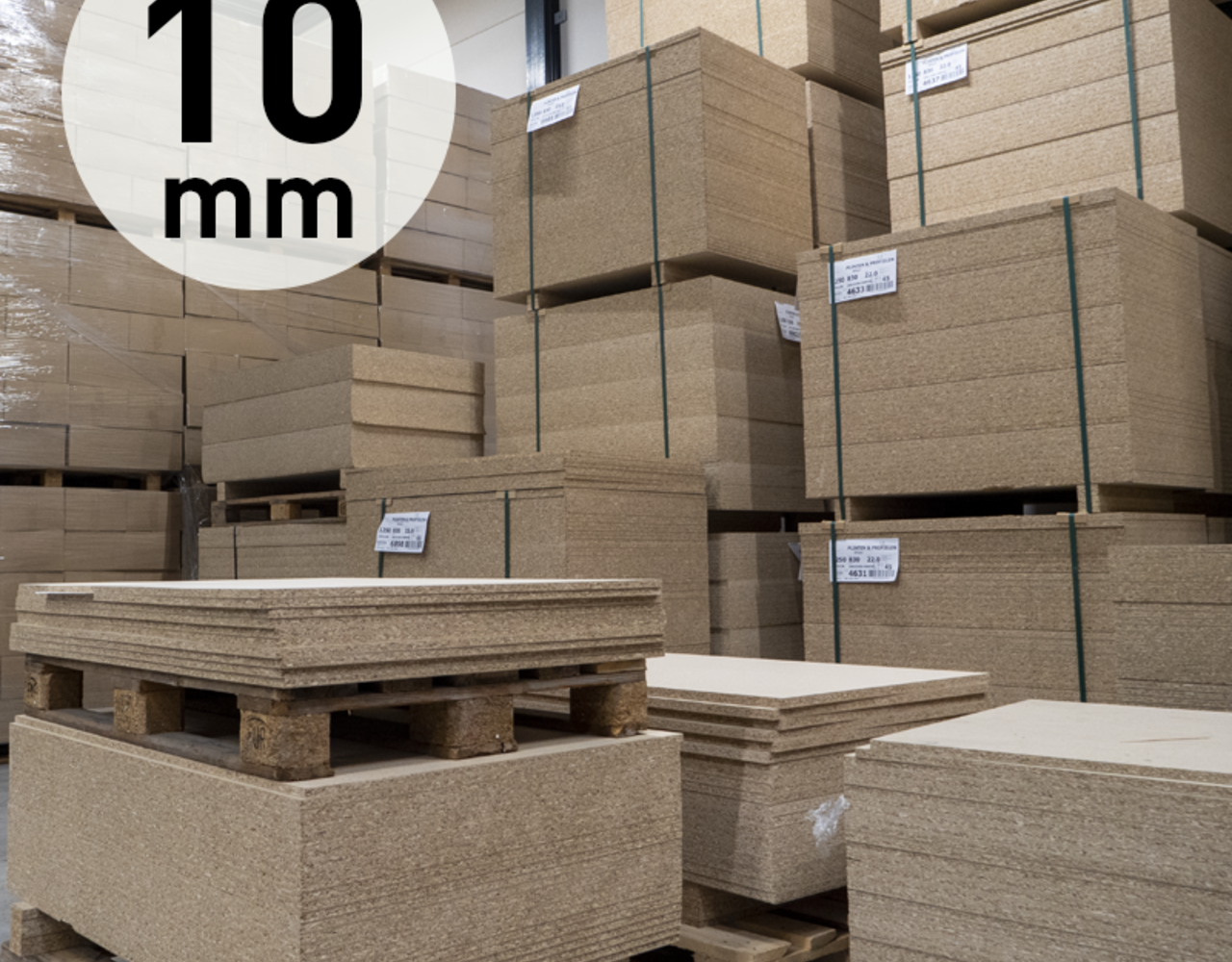 Spaanplaat ondervloer platen 10 mm. (geschuurd) Spaanplaat ondervloer platen 10 mm. (geschuurd)