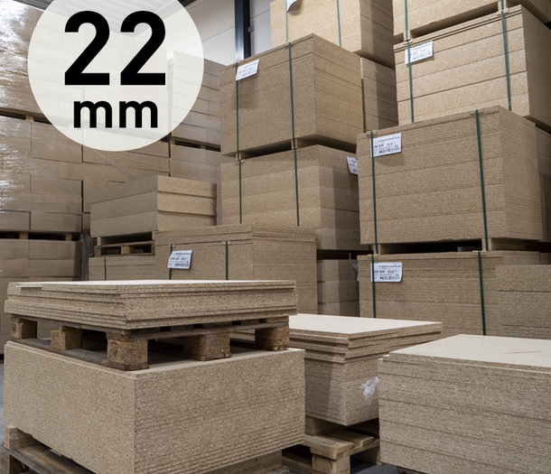 Spaanplaat ondervloer platen 22 mm. (geschuurd) Spaanplaat ondervloer platen 22 mm. (geschuurd)