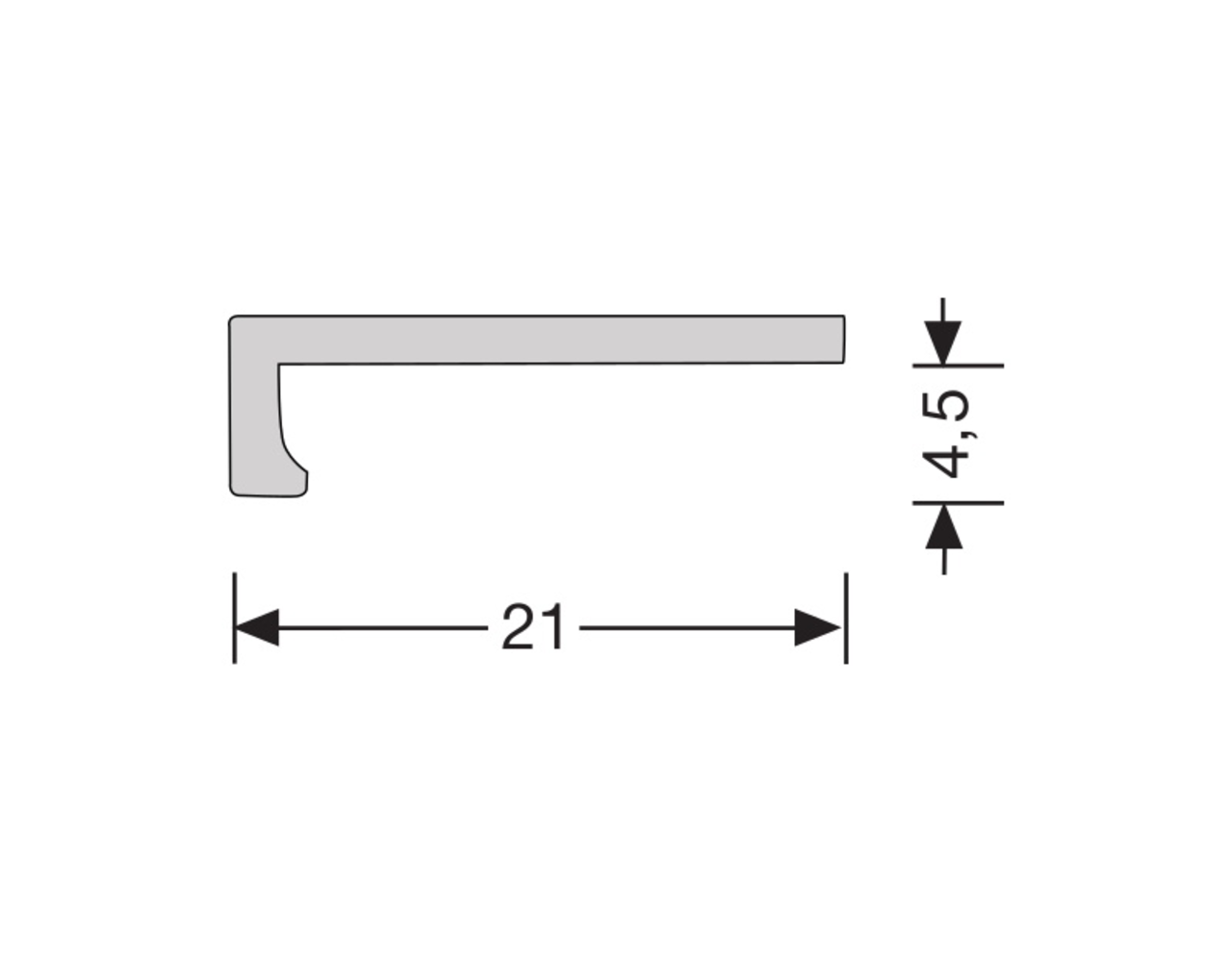 Hoeklijnprofiel Zelfklevend 4 mm. RVS 250 cm. Hoeklijnprofiel Zelfklevend 4 mm. RVS 250 cm.
