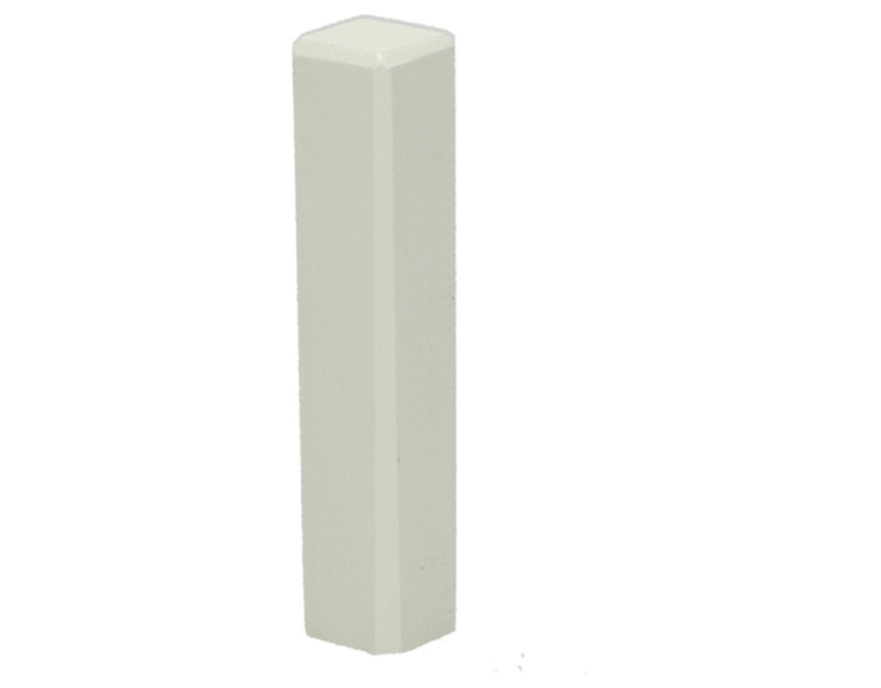 Hoek/eindstuk t.b.v. MDF Plint RAL 9001 70x15 Vochtwerend