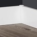 Hoek/eindstuk t.b.v. MDF Plint RAL 9010 55x9 Vochtwerend Hoek/eindstuk t.b.v. MDF Plint RAL 9010 55x9 Vochtwerend