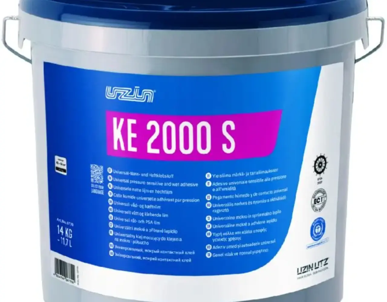 Uzin KE 2000 S PVC lijm 14 kg.