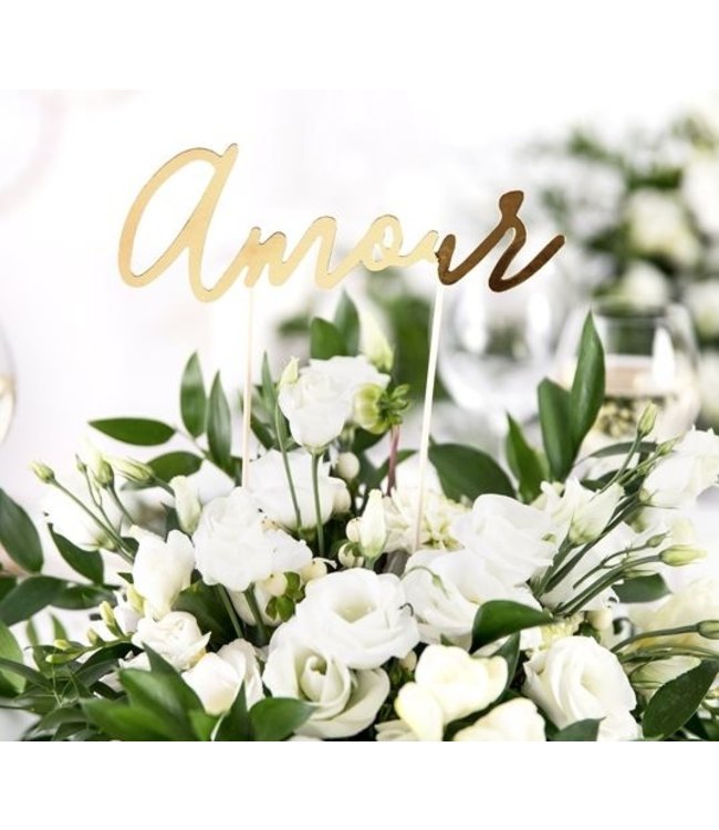 Papieren taarttopper Amour