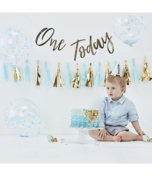 Cakesmashpakket blauw | Eerste verjaardag