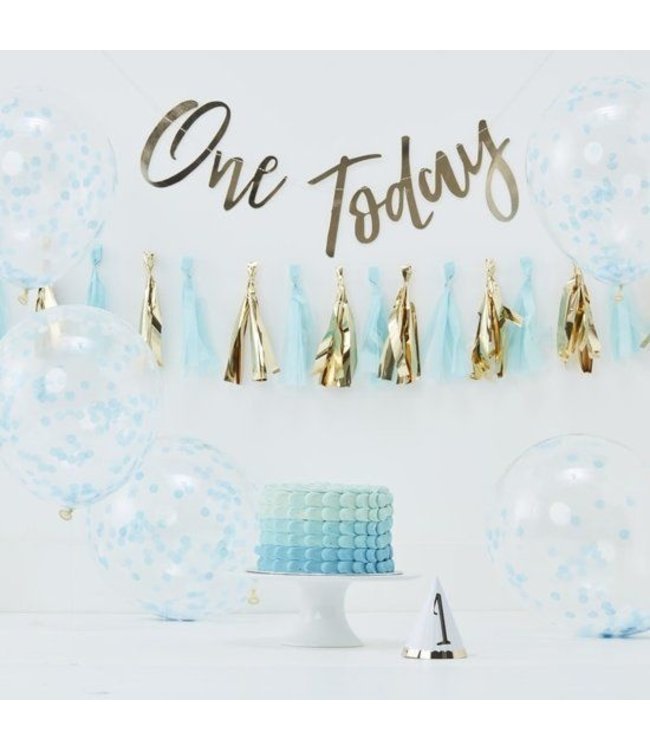 Cakesmashpakket blauw | Eerste verjaardag