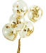 5 ballonnen met gouden ster confetti