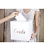 OUTLET Enveloppendoos CARDS - Wit - Rose goud