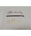 OUTLET Enveloppendoos CARDS - Wit - Rose goud