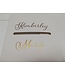 PartyDeco Enveloppendoos CARDS - Wit - Rose goud