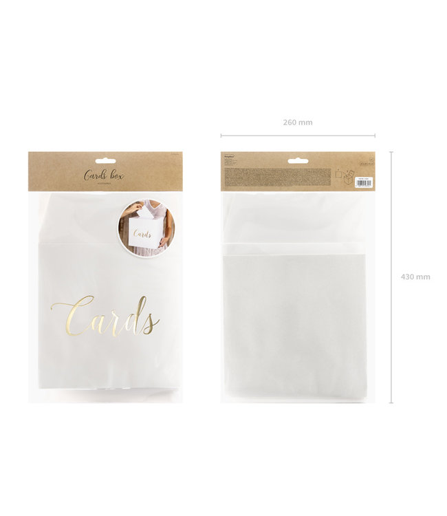 Enveloppendoos CARDS | Wit & Goud