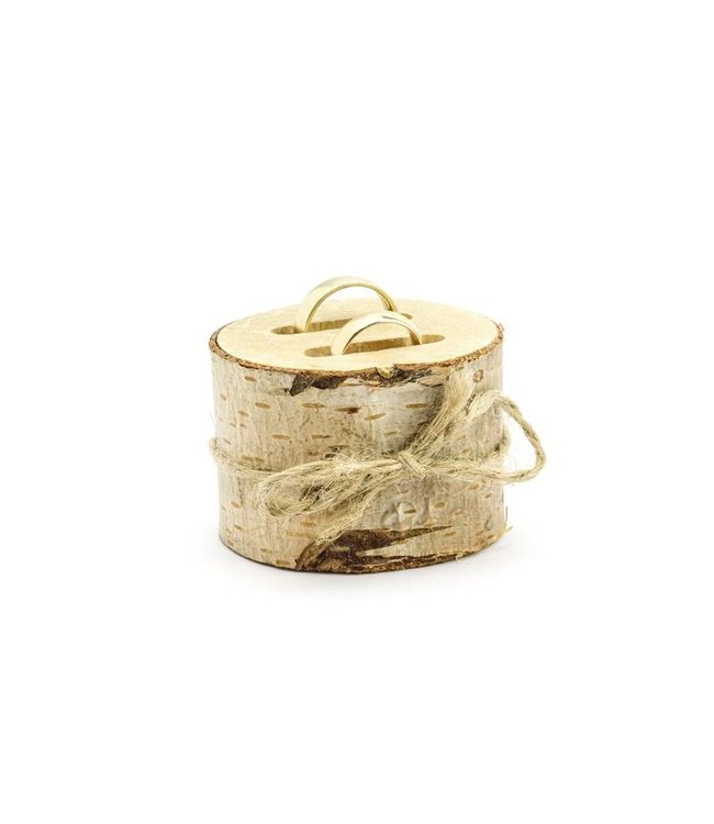 Houten ringdrager - alternatief ringdoosje / ringkussen