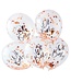 Confettiballonnen Oh Baby  | Rose goud | 5 stuks