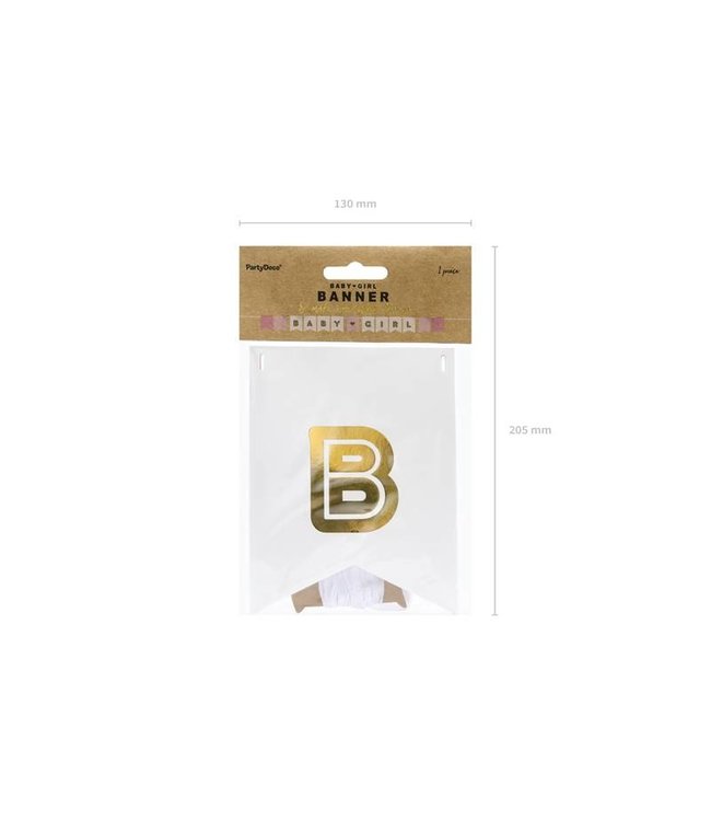 Slinger Babygirl - roze - wit - goud