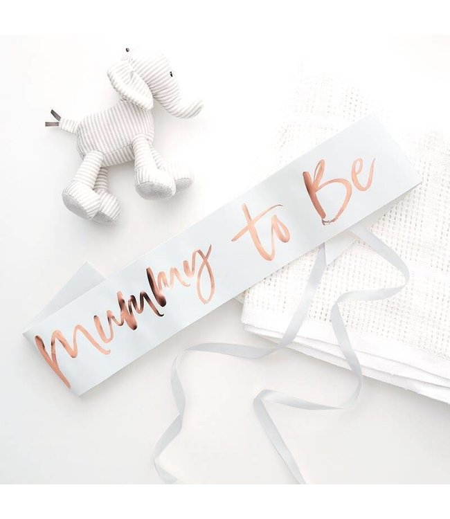 Mummy to be babyshower sjerp - rose gold
